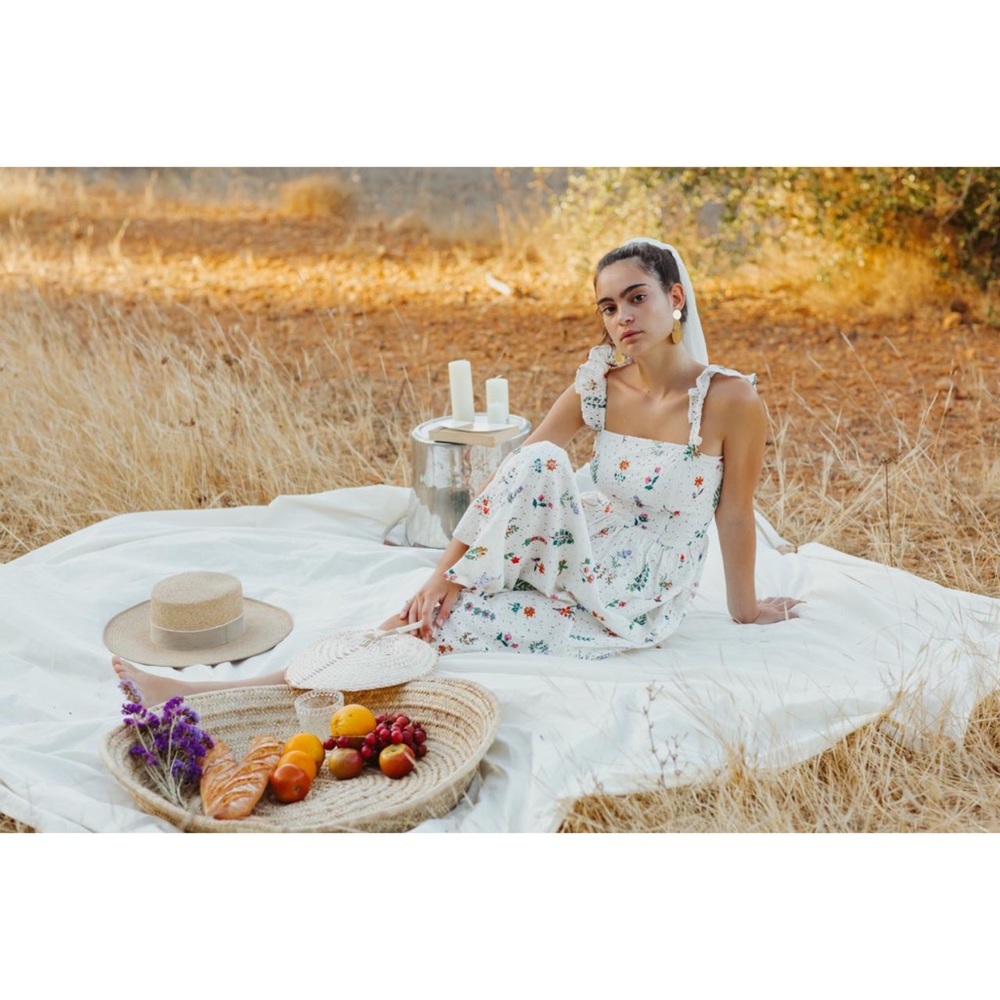 em & shi Summer Herbs Picnic dress